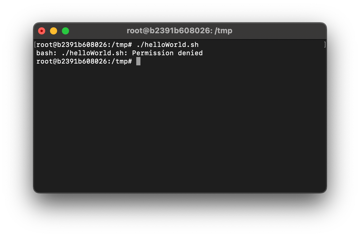 Fix bash script.sh Permission denied Error